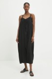Answear Lab rochie culoarea negru, midi, dreaptă