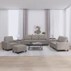 VidaXL Set de canapele, 4 piese, gri taupe, textil 3201881
