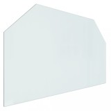 Cumpara ieftin Placa de sticla pentru semineu, hexagonala, 100x60 cm