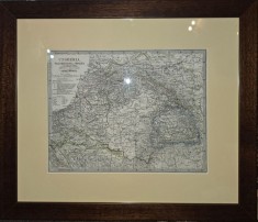 Harta veche, Ungaria, Transilvania, Croatia, Galizia si Bucovina, 1897