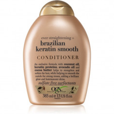 OGX Brazilian Keratin Smooth balsam cu efect de netezire pentru un par stralucitor si catifelat 385 ml