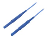 Cablu de măsurare SCH&Uuml;TZINGER 6kVDC 6kVAC 16A 1m Albastru