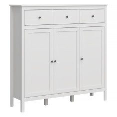Comoda DTD alb Olje 132.6x37x133.6 cm