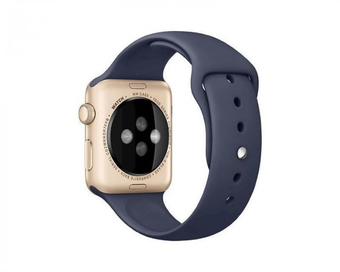 Curea Bratara Silicon Apple Watch 42mm 44mm Dark Blue