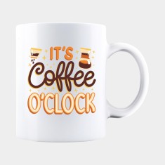 Cana alba personalizata IT&#039;S COFFEE O&#039;CLOCK, INOVATIX&reg;. 330ml
