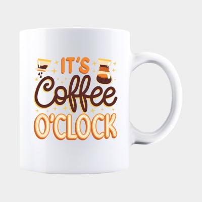 Cana alba personalizata IT&amp;#039;S COFFEE O&amp;#039;CLOCK, INOVATIX&amp;reg;. 330ml foto