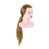 Manechin professional cu par 100 % natural junior Bergmann Lady Long pentru exersare coafuri pe par lung, examen, concurs. Cod 091030