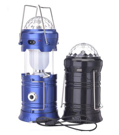 Lanterna pentru camping cu proiector multicolor si functie Powerbank