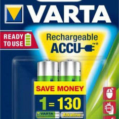 Set acumulatori R6 AA 2100mAh Ready2Use 2buc/blister Varta