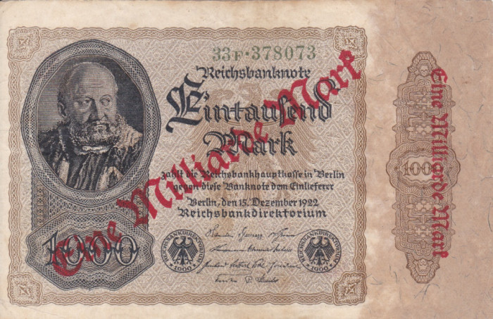 GERMANIA 1.000.000.000 marci 1922 VF+++!!!