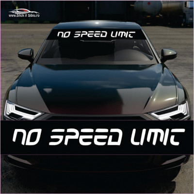 Parasolar No Speed Limit &amp;ndash; Stickere Auto foto