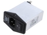 Conector alimentare AC Schaffner C14 10A 250VAC 600uH