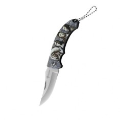 Cutit pliabil tip briceag Foxter, 16 cm, model A, otel inoxidabil, gri
