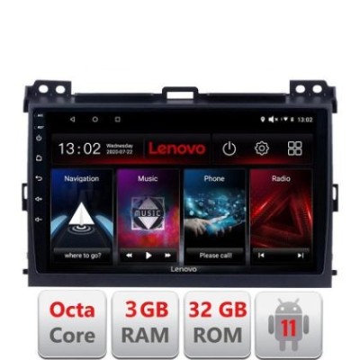 Navigatie Toyota Prado 2004-2009 D-456 Octa Core cu Android Radio Bluetooth Internet GPS WIFI DSP 3+32 GB 4G KI LENOVO LITE CarStore Technology foto