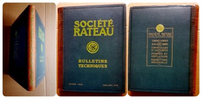 G759-I-Raritate-Album Tehnic vechi 1928 SOCIETE RATEAU-Turbine Vapoare-Auxiliare Marine-Instalatii industriale-Compresoare-Suflante-Pompe Ventilatoare foto