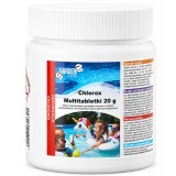 Tablete clor pentru piscina 20 g, antibacterian si anti-alge, 400 g