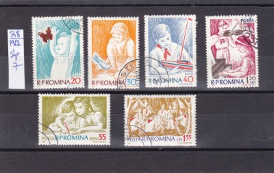 TSV @ - 1962 LP 548 COPII &amp;Icirc;N R.P.R, ȘTAMPILAT foto