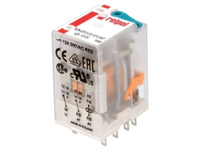 Releu electromagnetic 12VDC DPDT foto