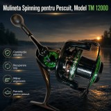 Mulineta Spinning pentru Pescuit, Model TM 12000