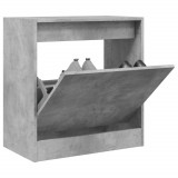 VidaXL Pantofar, gri beton, 60x34x63,5 cm, lemn compozit