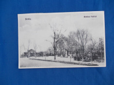 CARTE POSTALA * BRAILA , GRADINA PUBLICA , CIRCULATA , 1943 foto