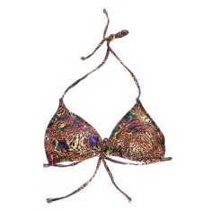 Sutien de baie colorat cu model animal print