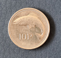 Irlanda 10 pence 1993 foto