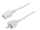 Cablu 3x1,5mm2 CEE 7/7 mufa IEC C19 mamă 3m alb LIAN DUNG