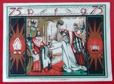 Germania notgeld 75 pfennig 1921 Paderborn ** foto