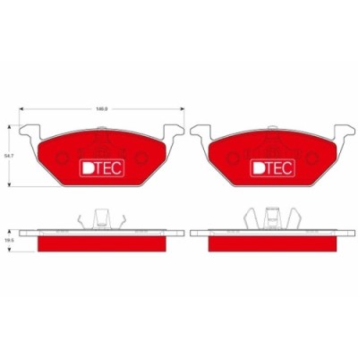 Set placute frana fata TRW Audi A1 (8X) A3 (8L) Seat Cordoba/Ibiza (6L) Ibiza IV 2008- Leon (1M) MII 2011- Toledo; Skoda Citigo Fabia 1999-2020 Octav foto