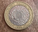 C50 - Moneda foarte veche - Anglia - 2 lire sterline - 1998