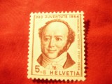 Timbru Elvetia 1954 - Pro Juventute -J.Gotthelf , val. 5C