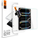 Folie sticla iPad Pro 13 (2024) Spigen Glas.t R Ez Fit 9H, transparenta