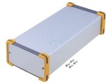 Carcasa cu Panou FISCHER ELEKTRONIK Gri Aluminiu IP54 Serie FR Dimensiuni 116x220x63.5mm