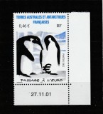 Taaf 2002 - Colonii franceze , Fauna , pasari , dantelat , MNH ,Mi.500
