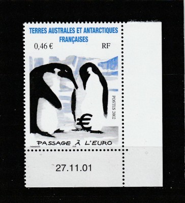 Taaf 2002 - Colonii franceze , Fauna , pasari , dantelat , MNH ,Mi.500 foto