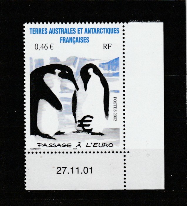 Taaf 2002 - Colonii franceze , Fauna , pasari , dantelat , MNH ,Mi.500