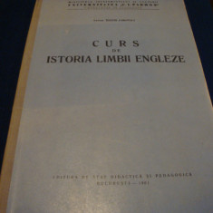 Edith Iarovici - Curs de istoria limbii engleze - 1961 - in engleza