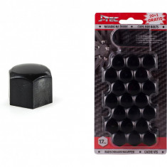 Set capacele ornament prezoane, 20+1 gratis, 17 mm, culoare negru