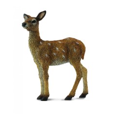 Figurina pui de Cerb Rosu pictata manual S Collecta