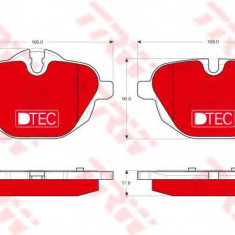 Set placute frana,frana disc BMW Seria 5 Touring (F11) (2010 - 2016) TRW GDB1840DTE