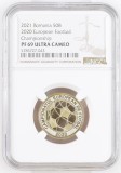 Romania - 50 Bani 2021 - Campionatul din 2020 - Proof - PF 69 - Ultra Cameo