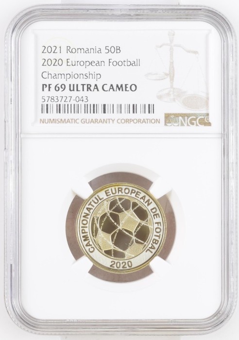Romania - 50 Bani 2021 - Campionatul din 2020 - Proof - PF 69 - Ultra Cameo