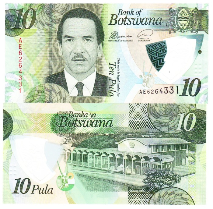 Botswana 10 Pula 2018 P-35 Polimer UNC