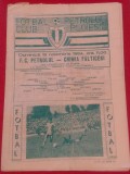 Program meci fotbal PETROLUL PLOIESTI - CHIMIA FALTICENI (18.11.1984)