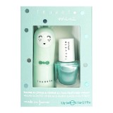 Cumpara ieftin Set copii Balsam de buze &amp; oja cu parfum de mere, Inuwet