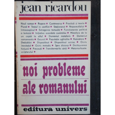 NOI PROBLEME ALE ROMANULUI - JEAN RICARDOU foto