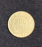 Moneda 200 lire 1981 Italia