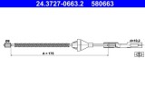 ATE 24.3727-0663.2 Cablu, frana de parcare