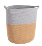 Set 3 cosuri depozitare natur gri Quiet 38x46 cm